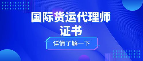 國際貨運代理師證 考試難度、核心職責與證書價值全解析